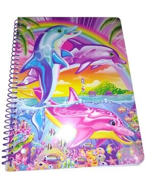 NEW Lisa Frank Dancing Dolphins Sea Life Notebook Spiral School Supplies